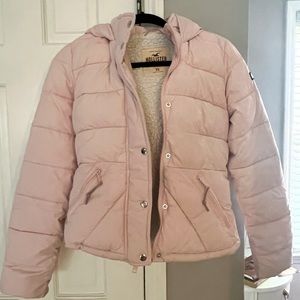 Hollister Pink Puffer Jacket XS